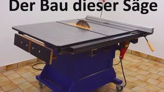 Große TISCHKREISSÄGE selber bauen Einfache Eigenbau Tischkreissäge DIY [upl. by Dolley]