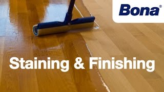 Bona® Sand amp Finish Training  Chapter 4 Staining amp Finishing [upl. by Ulrich227]