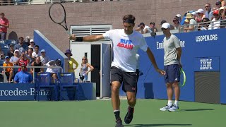 Roger Federer Backhand Slow Motion  ATP Tennis One Handed Backhand Technique [upl. by Boony706]