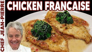 Classic Chicken Française with Butter Lemon Sauce  Chef JeanPierre [upl. by Nazler]