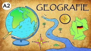 Deutsch lernen Geografie  Erdkunde  learning German geography A2 B1 B2 [upl. by Gettings]