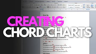 How To Create A Professional ChordOverLyrics Chart From Scratch [upl. by Eimas585]