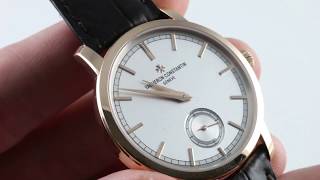 Vacheron Constantin Patrimony Traditionnelle 82172000R9382 Luxury Watch Review [upl. by Rufford]