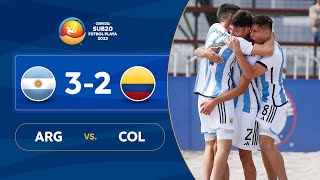 ARGENTINA vs COLOMBIA 32  RESUMEN  CONMEBOL SUB20 FÚTBOL PLAYA 2023 [upl. by Luigino]