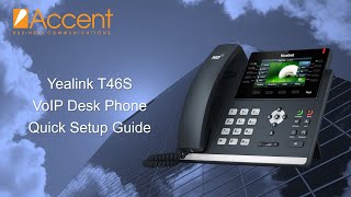 Yealink T46S amp T46G Quick VoIP Phone Setup Guide [upl. by Aniri]