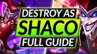 The COMPLETE SHACO GUIDE  ALL ADAP Tricks Combos and Builds  LoL Champion Tips [upl. by Arutnev346]