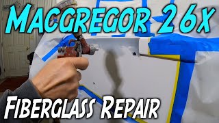 MacGregor 26x Fiberglass Repair [upl. by Aihsitan]