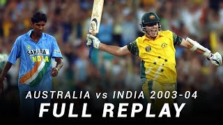 LIVE Flashback Australia v India  Match 7 200304 ODI TriSeries [upl. by Auka763]