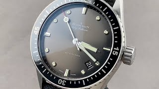 Blancpain Fifty Fathoms Bathyscaphe 50001110B52A Blancpain Watch Review [upl. by Ecnerolf]