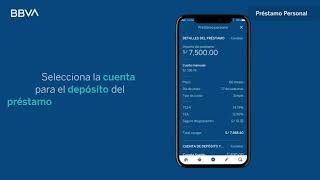 Pide un préstamo  Nuevo App BBVA [upl. by Eneleahcim]