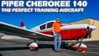 Piper Cherokee 140  The Perfect Training Aircraft [upl. by Bayless28]