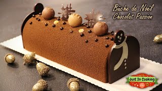 ❅ Recette de Bûche de Noël Chocolat Passion ❅ [upl. by Amerak]