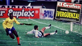 La humillación más grande de la historia  Argentina  Colombia 05 Eliminatorias Mundial 1994 [upl. by Thaddus]