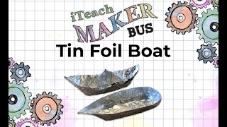 How to make a TIN FOIL BOAT [upl. by Hammer917]