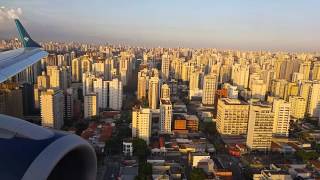 Beautiful landing at Sao paulo  Congonhas airport [upl. by Ynohtnaed]