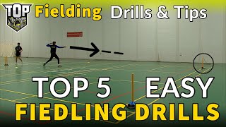 TOP 5 EASY FIELDING CRICKET DRILLS You Can DO ANYWHERE [upl. by Dorran739]