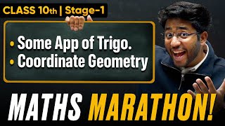 Class 10th Maths Maha Marathon  Some App of Trigonometry amp Coord Geometry 🔥  Shobhit Nirwan [upl. by Raymund]