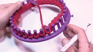 Beginners Loom Knitting Cast Off  Bind Off Method [upl. by Cardwell553]