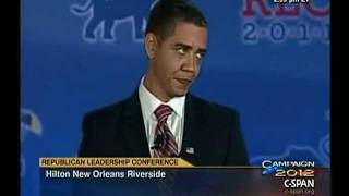 Obama Impersonator at Republican Leadership Conference [upl. by Sherborne]