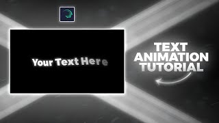 TEXT ANIMATION \  alight motion tutorial  Part 1 [upl. by Zoeller223]