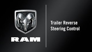 Trailer Reverse Steering Control  How To  2021 Ram 1500 Base amp TRX Models [upl. by Bobbie]