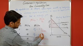 Consumers equilibrium One commodity case in hindi full explanation with example microeconomics [upl. by Salohcin27]