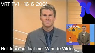 VRT TV1  Het Journaal laat  Weer 1662001 [upl. by Nosinned952]