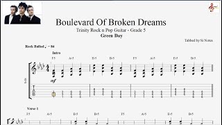 Boulevard Of Broken Dreams  Green Day  Trinity Rock amp Pop Guitar5 [upl. by Eceela]