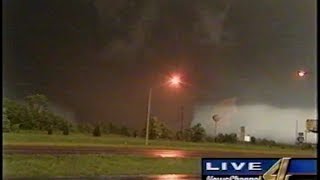 May 3 1999 Tornado  KFOR Live Coverage [upl. by Pozzy]