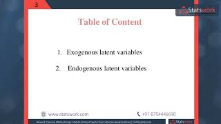 Lecture 3 Exogenous and Endogenous Latent Variables in SEM analysis wwwstatsworkcom [upl. by Aihk153]