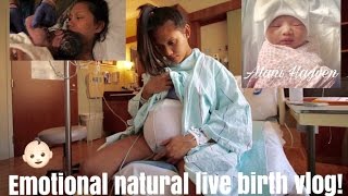 Emotional Natural LIVE Birth Vlog  Baby 3 [upl. by Mil]