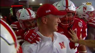 Scott Frosts First Tunnel Walk As Husker Coach [upl. by Iorio]