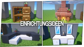 10 Einrichtungsideen in Minecraft [upl. by Haroppizt494]