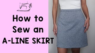 How to Sew an ALine Skirt  Agnes ALine Skirt Instruction [upl. by Livingston]