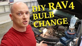 How to Change 20132018 Toyota Rav4 Headlight Bulb [upl. by Berl]