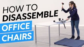 How To Disassemble Office Chairs [upl. by Lanie]