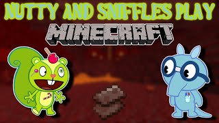 NUTTY AND SNIFFLES PLAY Minecraft  Checking Out the New Nether [upl. by Aneerahs]