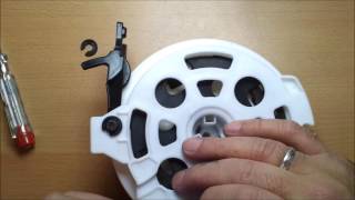 Staubsauger Kabelaufroller ReparaturVacuum cleaner cable reel repair [upl. by Donaldson272]