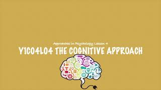 ALevel Psychology AQA The Cognitive Approach [upl. by Eyllom]