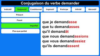 Conjugaison du verbe demander [upl. by Traggat]