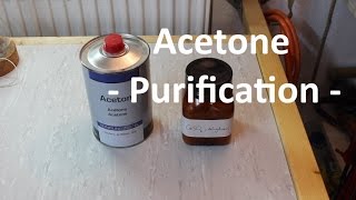 Purification and Drying Acetone [upl. by Mehs641]