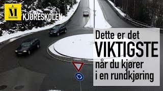 Vet du hvordan du skal kjøre i rundkjøring [upl. by Ynove709]