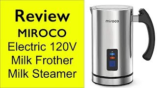 Review Miroco Milk Frother  How to make froth milk at home [upl. by Ecinnej]