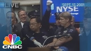 Reopening the NYSE after 911  Archives  CNBC [upl. by Anatole]