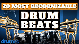 The 20 Most Recognizable Drum Beats [upl. by Vallo]