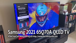 TechTalk Samsung QLED 65Q70A Demonstration amp Review  New 2021 4K QLED TV [upl. by Wit]