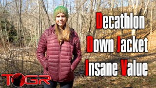 Decathlon Forclaz Trek 100 Down Jacket – Agenda Free Review [upl. by Schuler680]