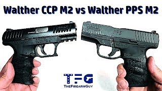 Walther CCP M2 vs Walther PPS M2 Table amp Range Comparison  TheFireArmGuy [upl. by Atterol]