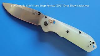 Benchmade Mini Freek Snap Review 2021 Shot Show Exclusive [upl. by Tanya]