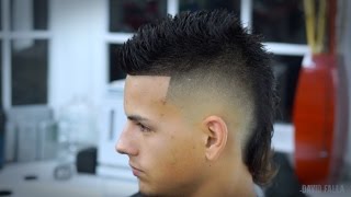 Modern Mullet SieteHawk Hairstyle How to Faux Hawk Tutorial [upl. by Aneerol]